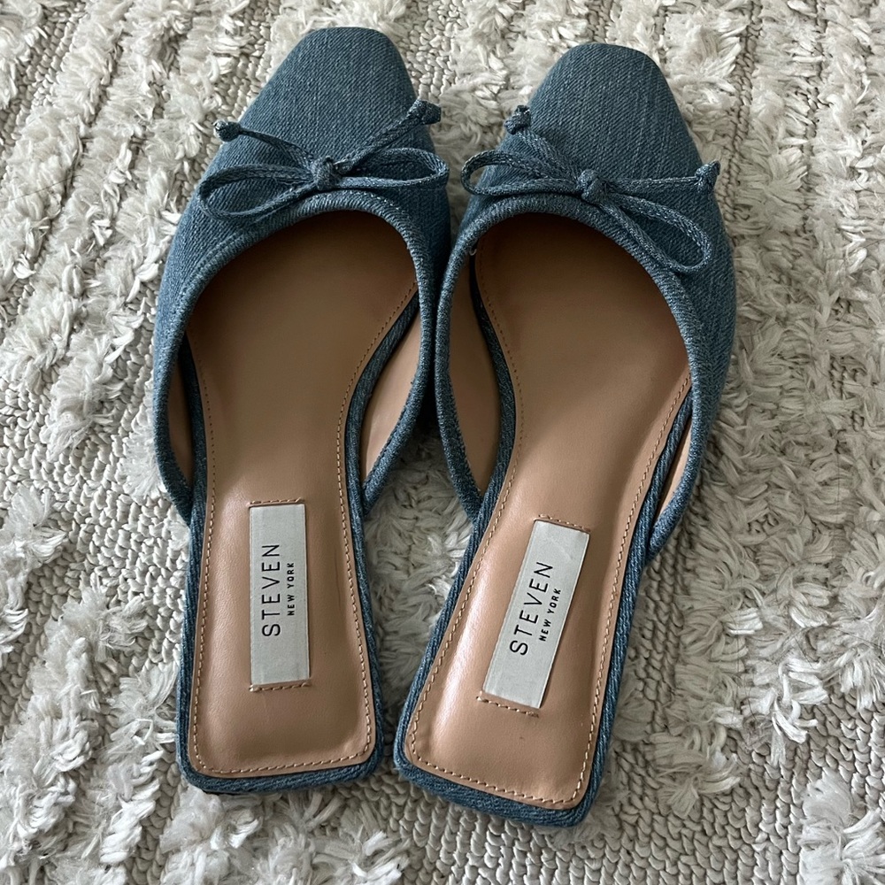 Steven by Steve Madden denim mules size 7